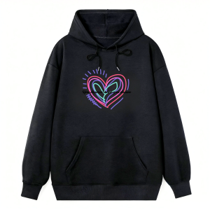 Neon Heart Dream Quote Classic Hoodie