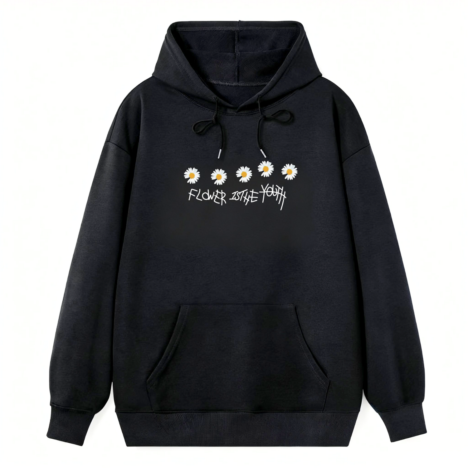 Daisy Flower Youth Classic Hoodie - Image 4