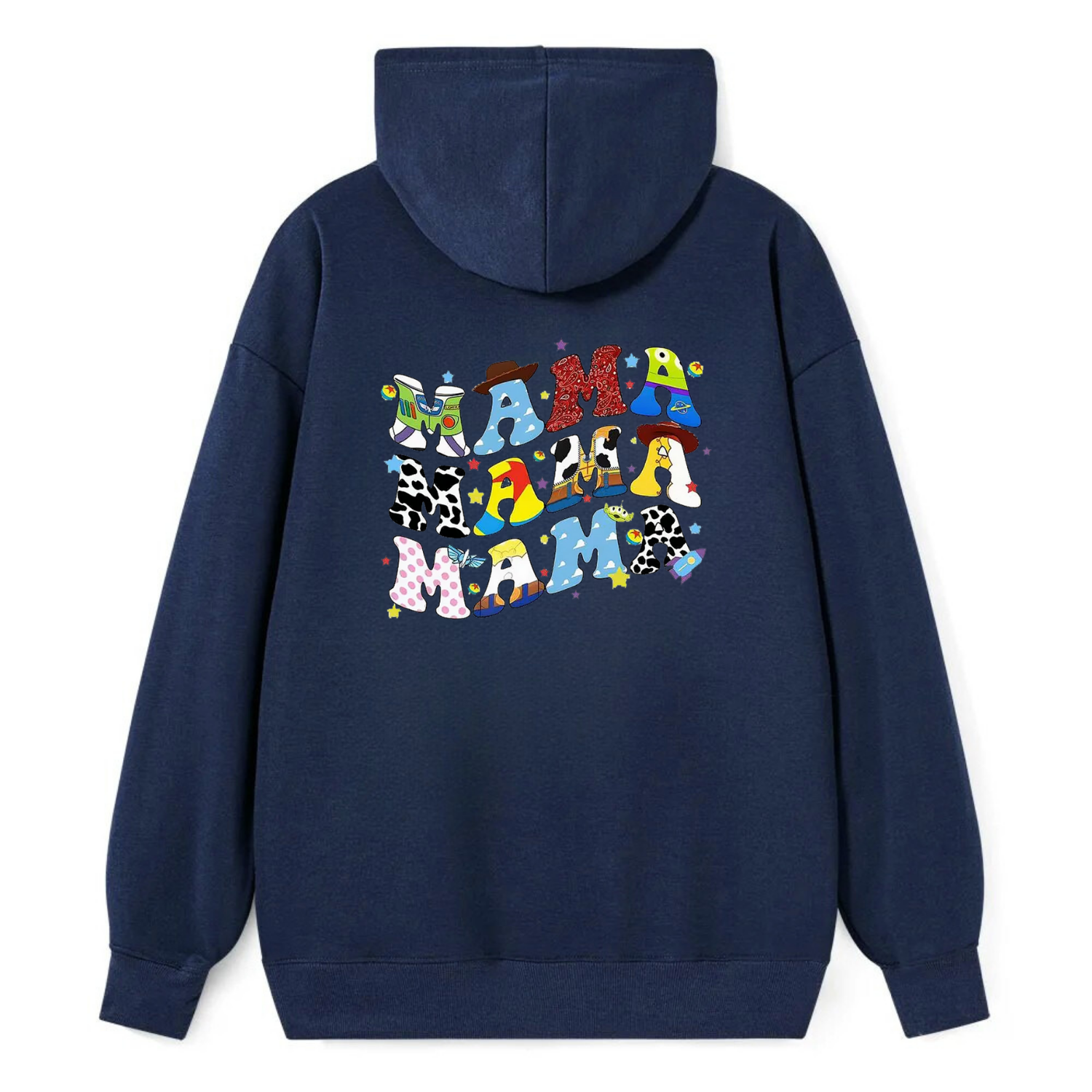 Mama Collage Cartoon Classic Hoodie - Image 3