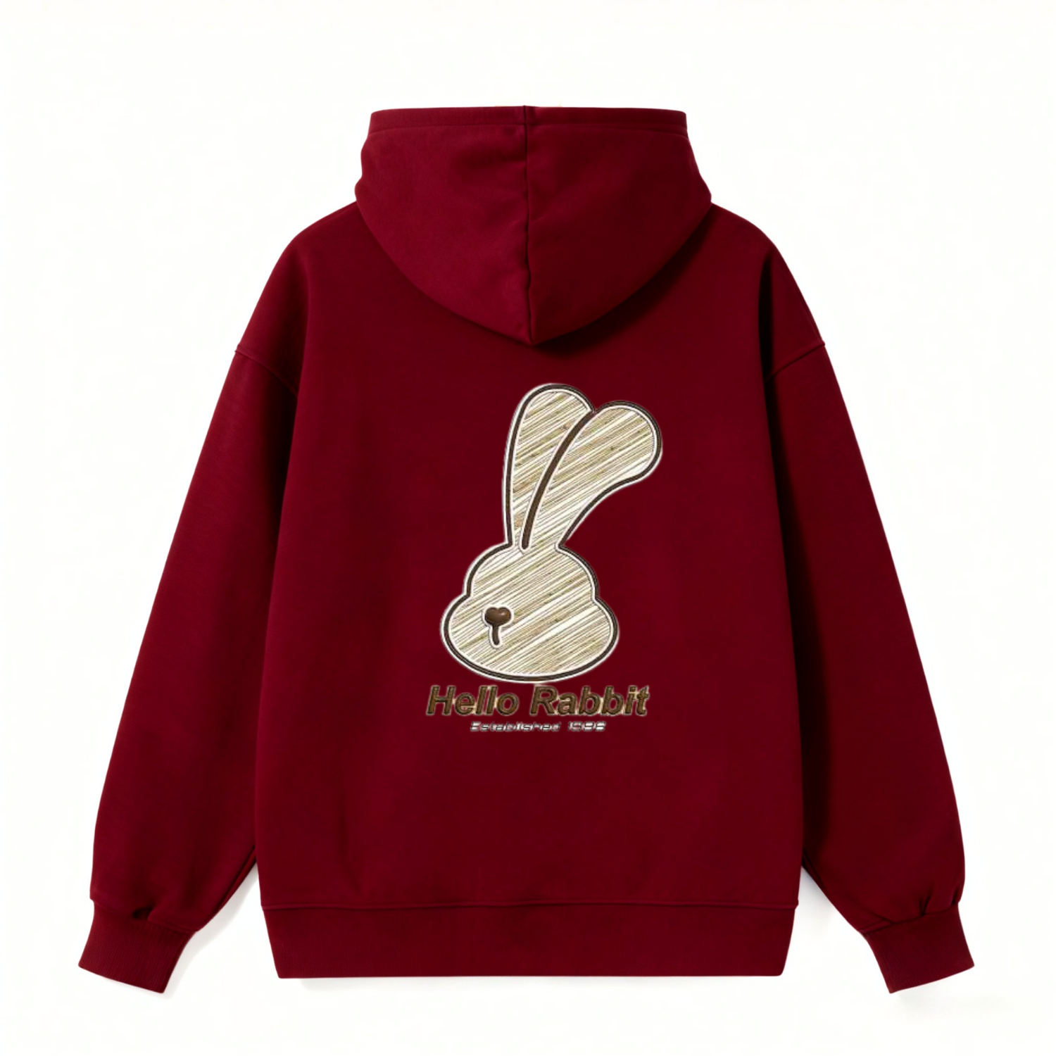 Hello Rabbit Minimalist Classic Hoodie - Image 4