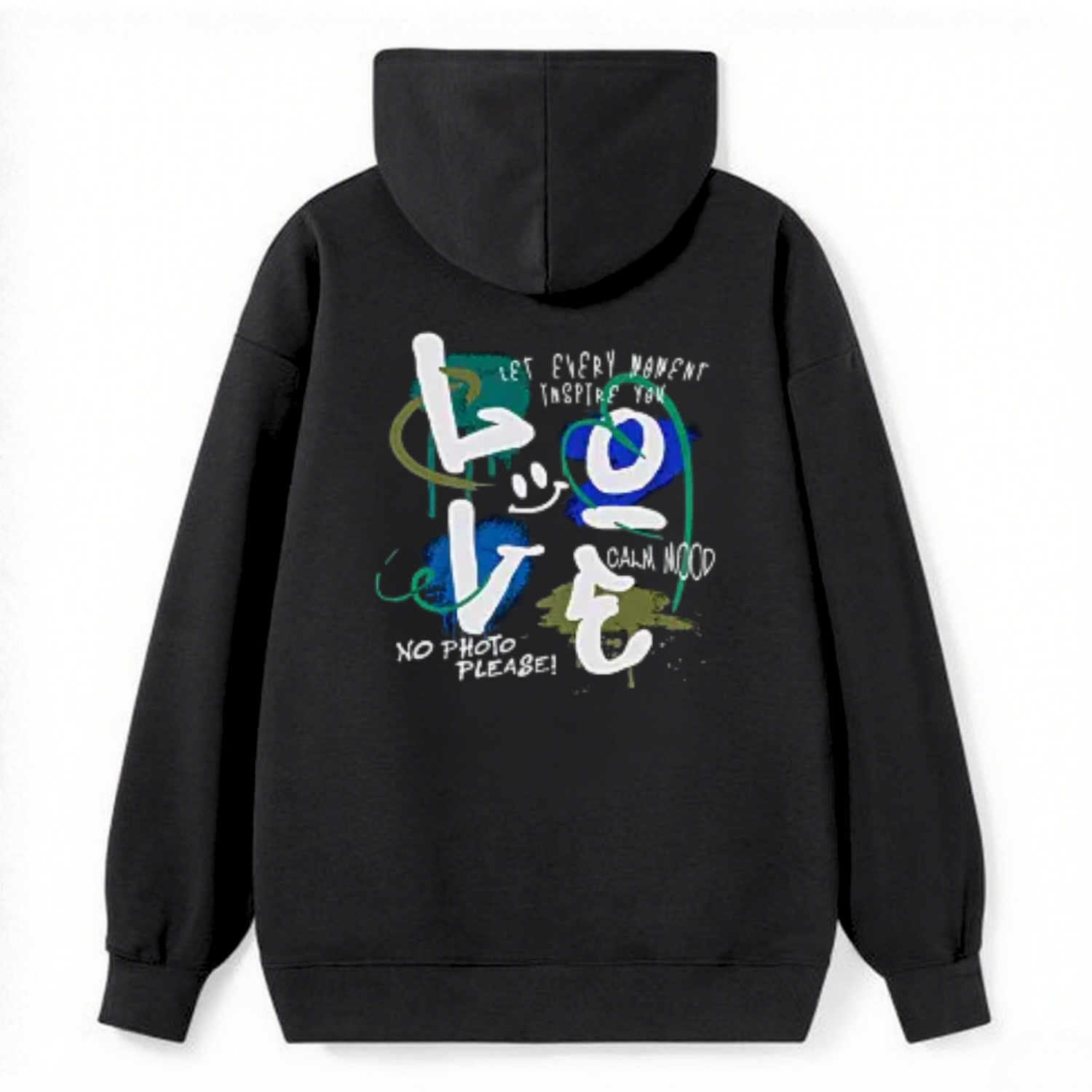 Love Graffiti Art Classic Hoodie - Image 4