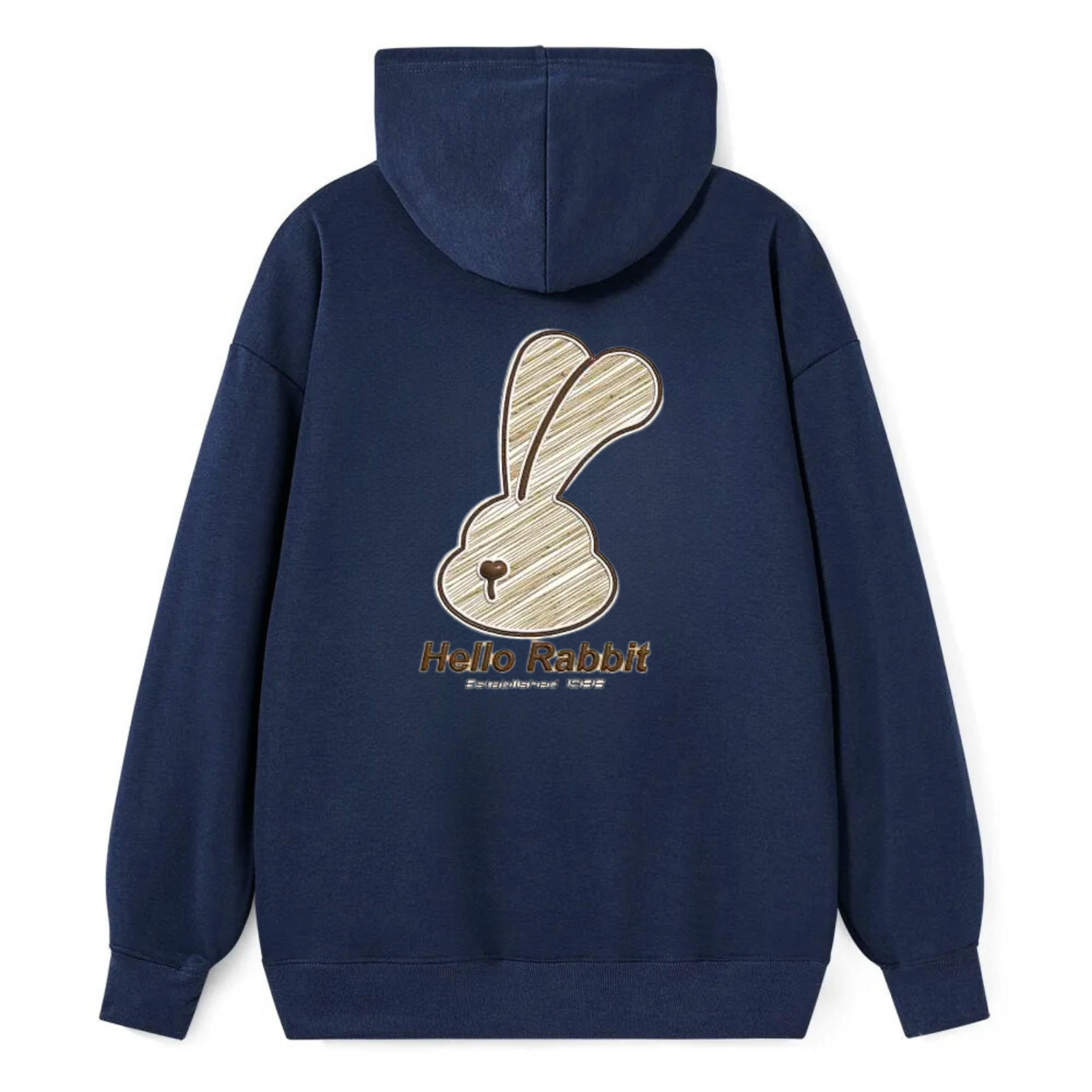 Hello Rabbit Minimalist Classic Hoodie - Image 3