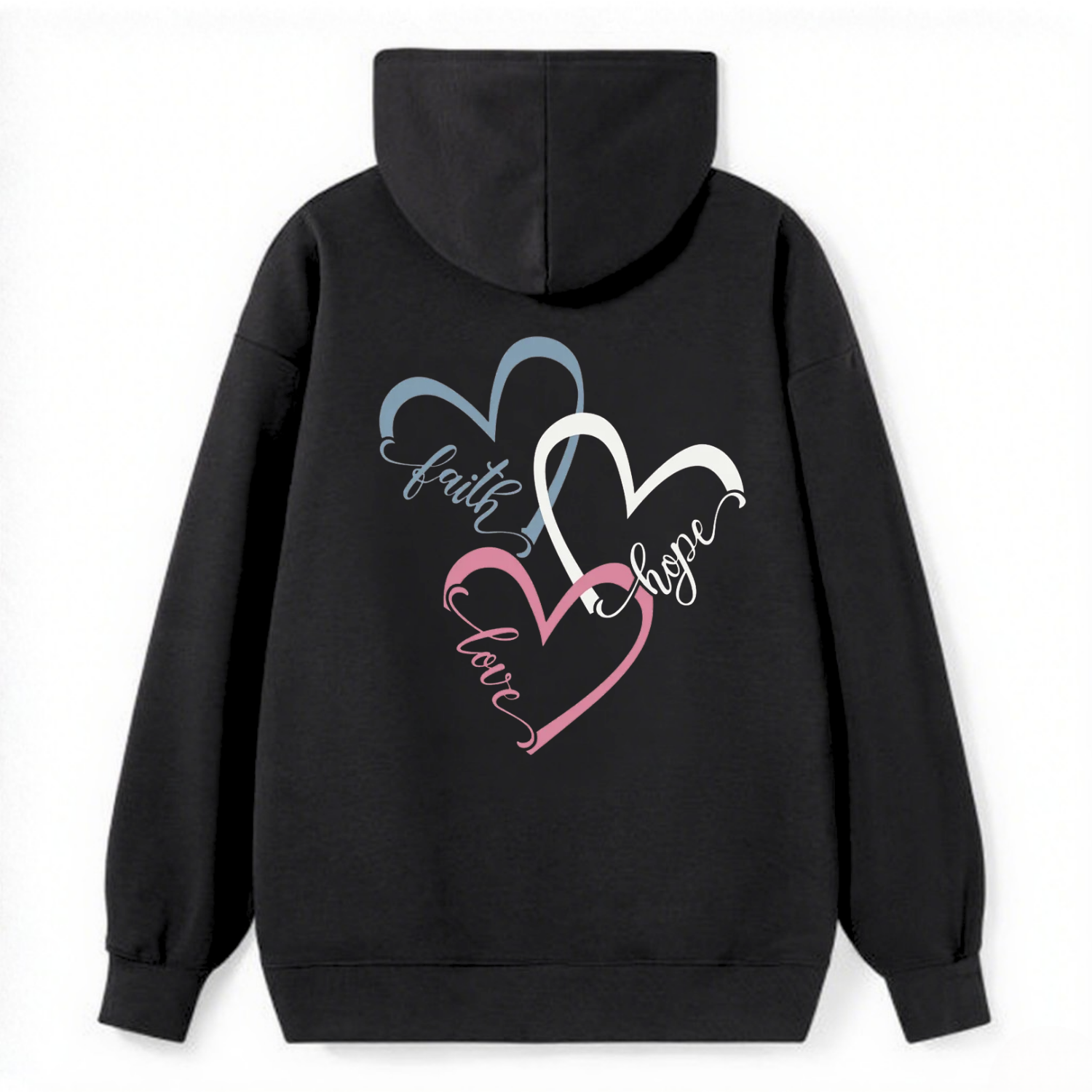 Faith Hope Love Heart Classic Hoodie