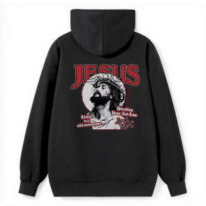 Jesus Peace Love Gothic Classic Hoodie
