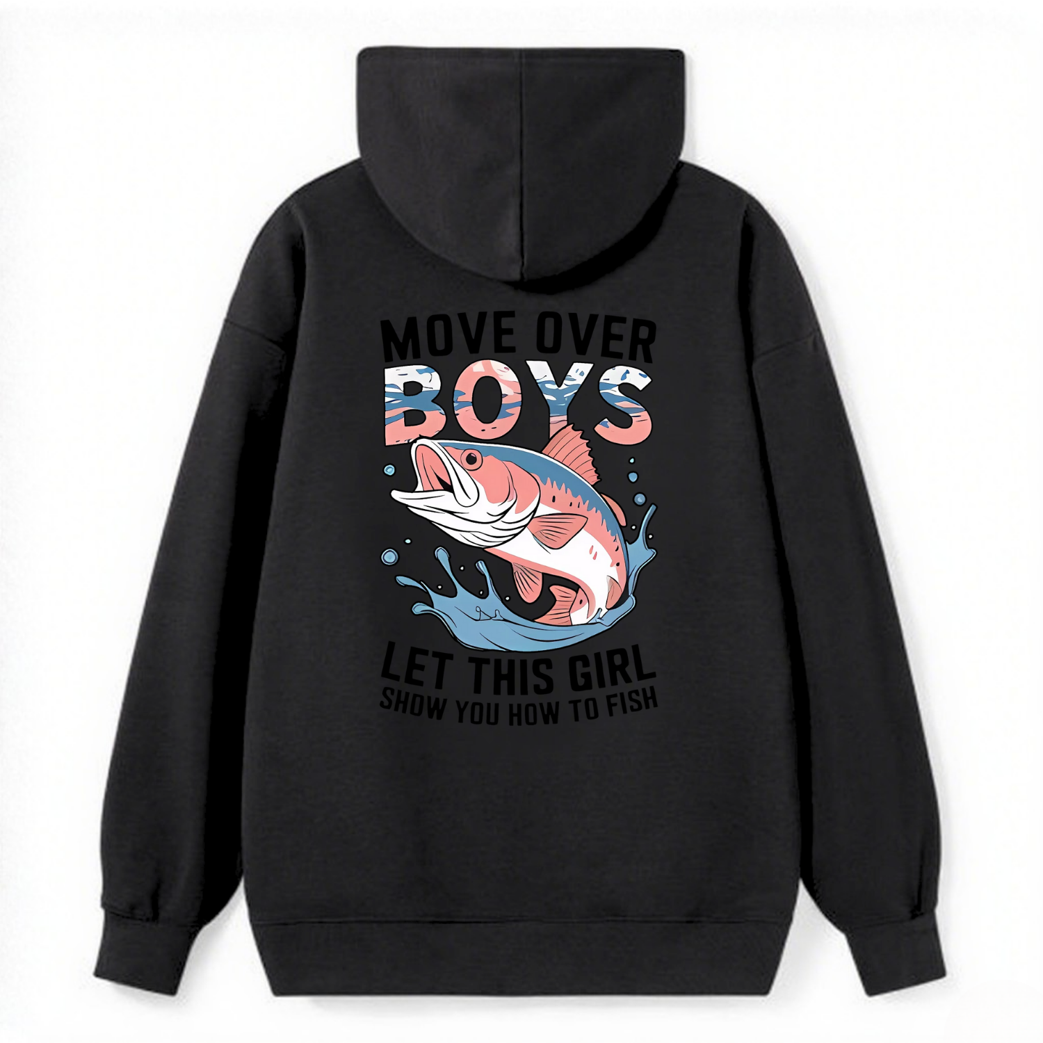 Fishing Girl Move Over Classic Hoodie